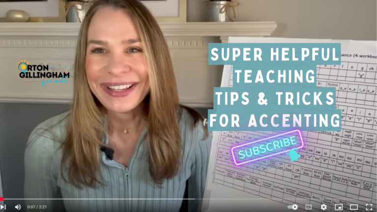 Easy Tips and Tricks To Use with Students for Accenting Words (VIDEO)