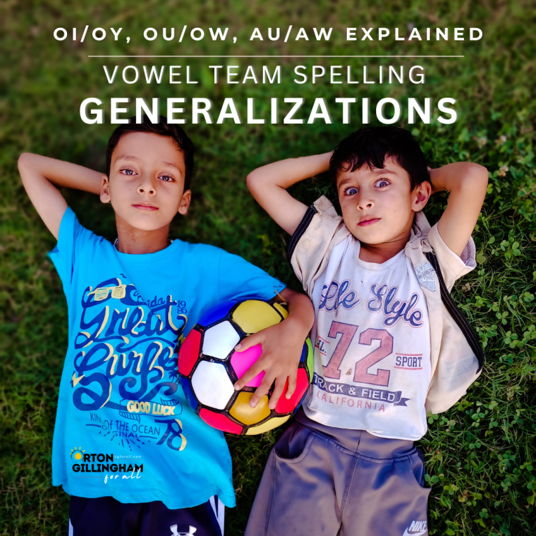 Vowel Team Spelling Generalizations: OI/OY, OU/OW, AU/AW Explained