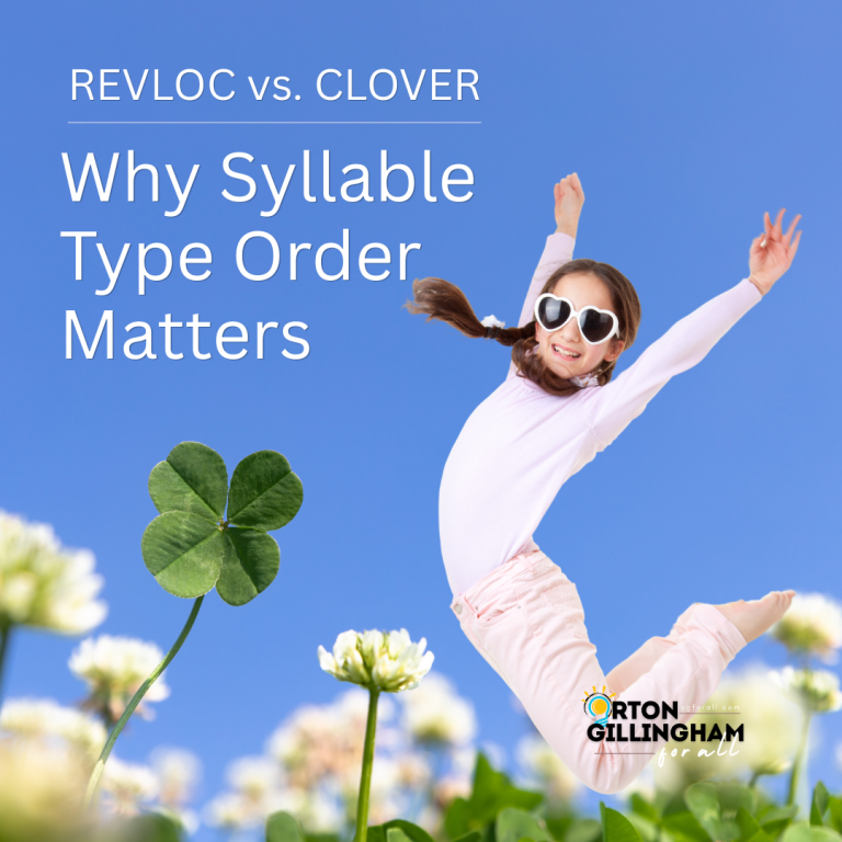 REVLOC vs. CLOVER: Why Syllable Type Order Matters