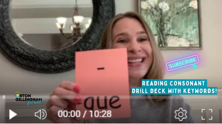 Get to Know the Reading Consonant Deck (The Whole Drill Deck in VIDEO)